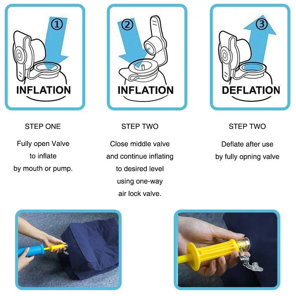 Flight Sleeping Footrest Pillow Resting Pillow for Kids on Airplane Car Bus Pillow Inflatable Travel Foot Pad Foot Rest Pillow