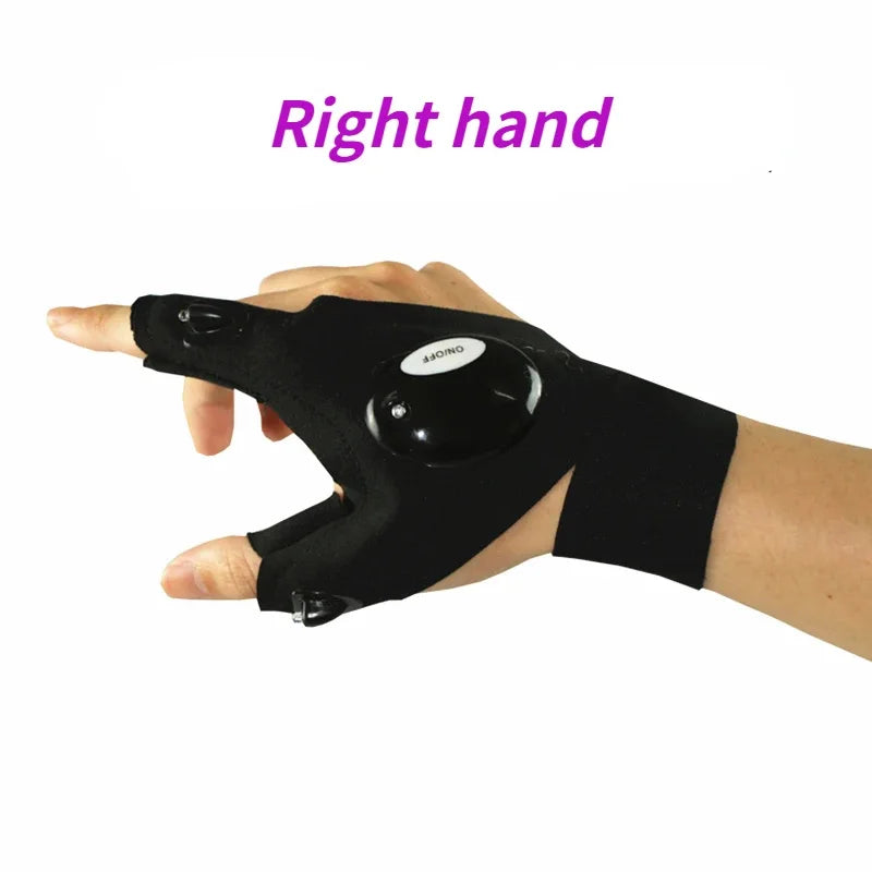 The Gud Store Fingerless Glove LED Flashlight