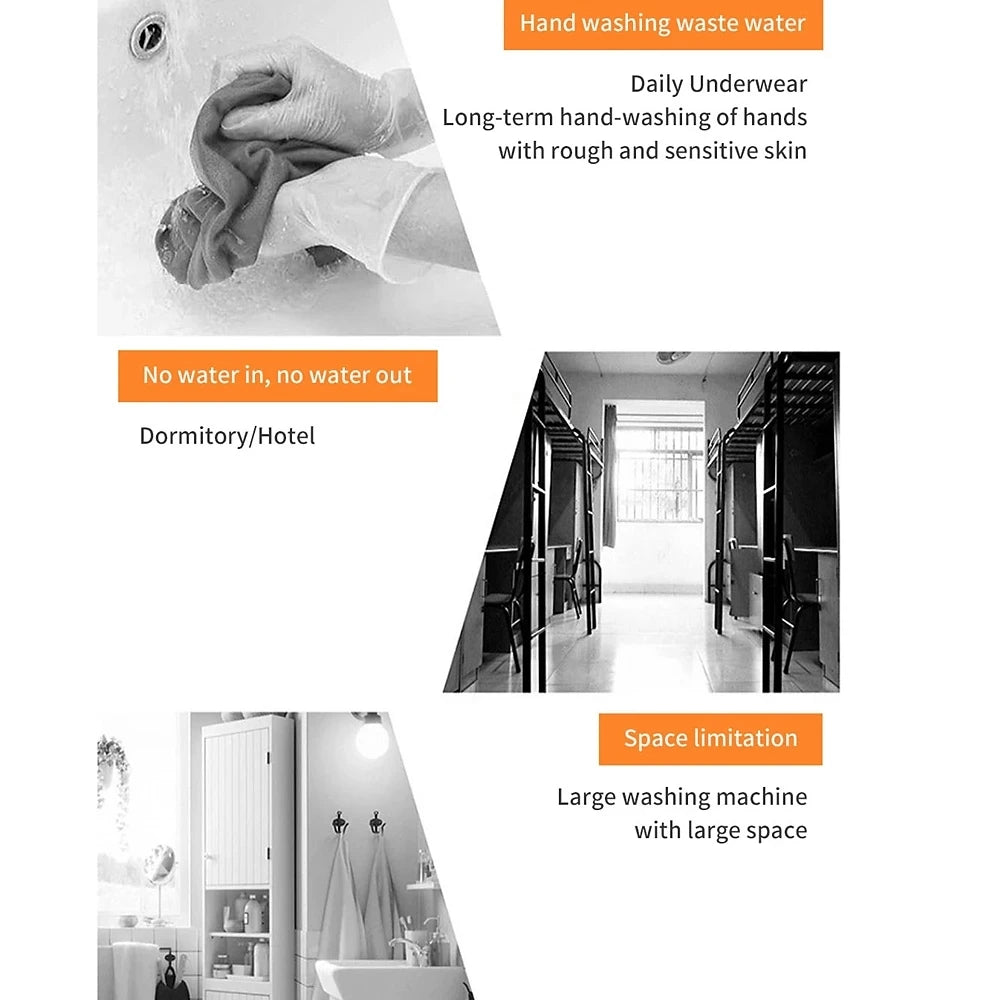 Moyu Mini Portable Washing Machine XPB08-F2 2 in 1 Portable Foldable Mini Clothes Washing and Spin Dryer for Home Travel