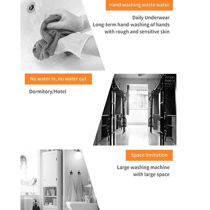 Moyu Mini Portable Washing Machine XPB08-F2 2 in 1 Portable Foldable Mini Clothes Washing and Spin Dryer for Home Travel