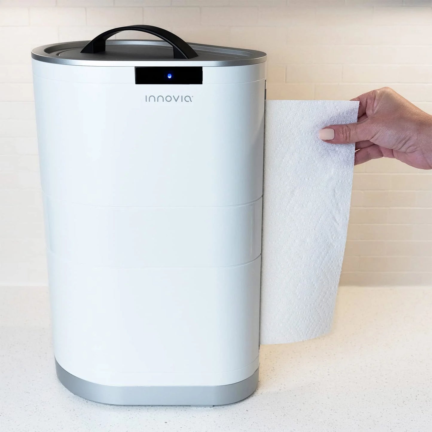 New!  Countertop Touchless Paper Towel Dispenser in White