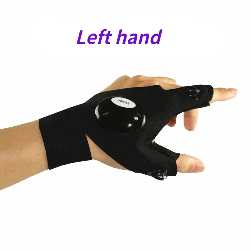 The Gud Store Fingerless Glove LED Flashlight