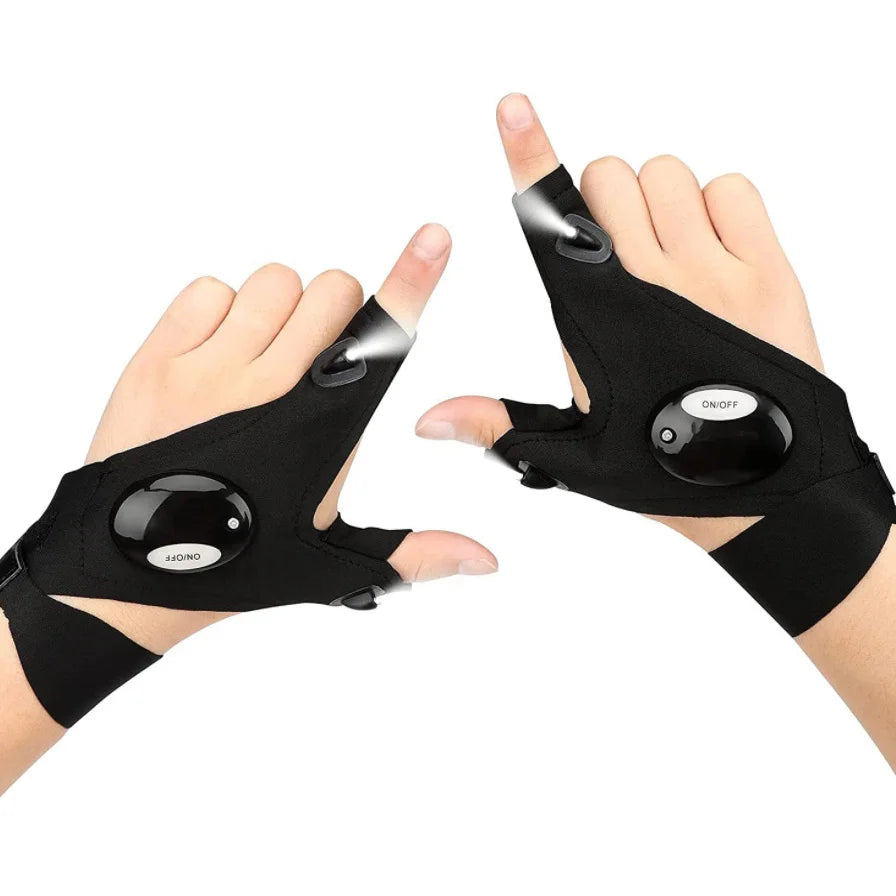 The Gud Store Fingerless Glove LED Flashlight