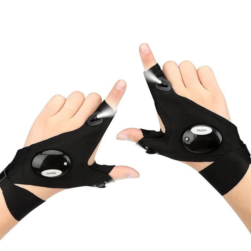The Gud Store Fingerless Glove LED Flashlight
