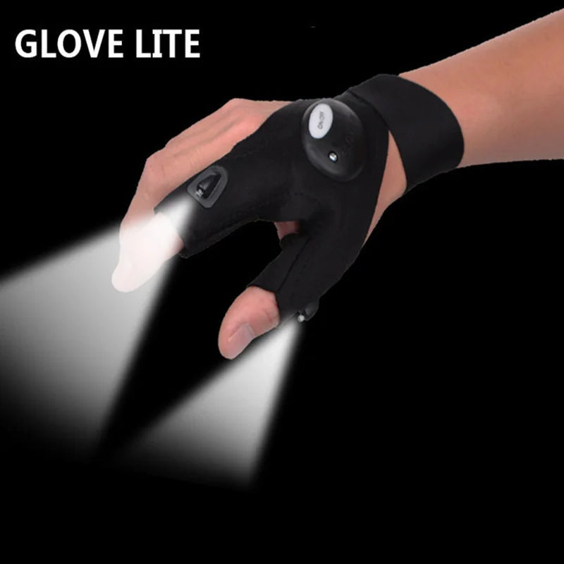 The Gud Store Fingerless Glove LED Flashlight