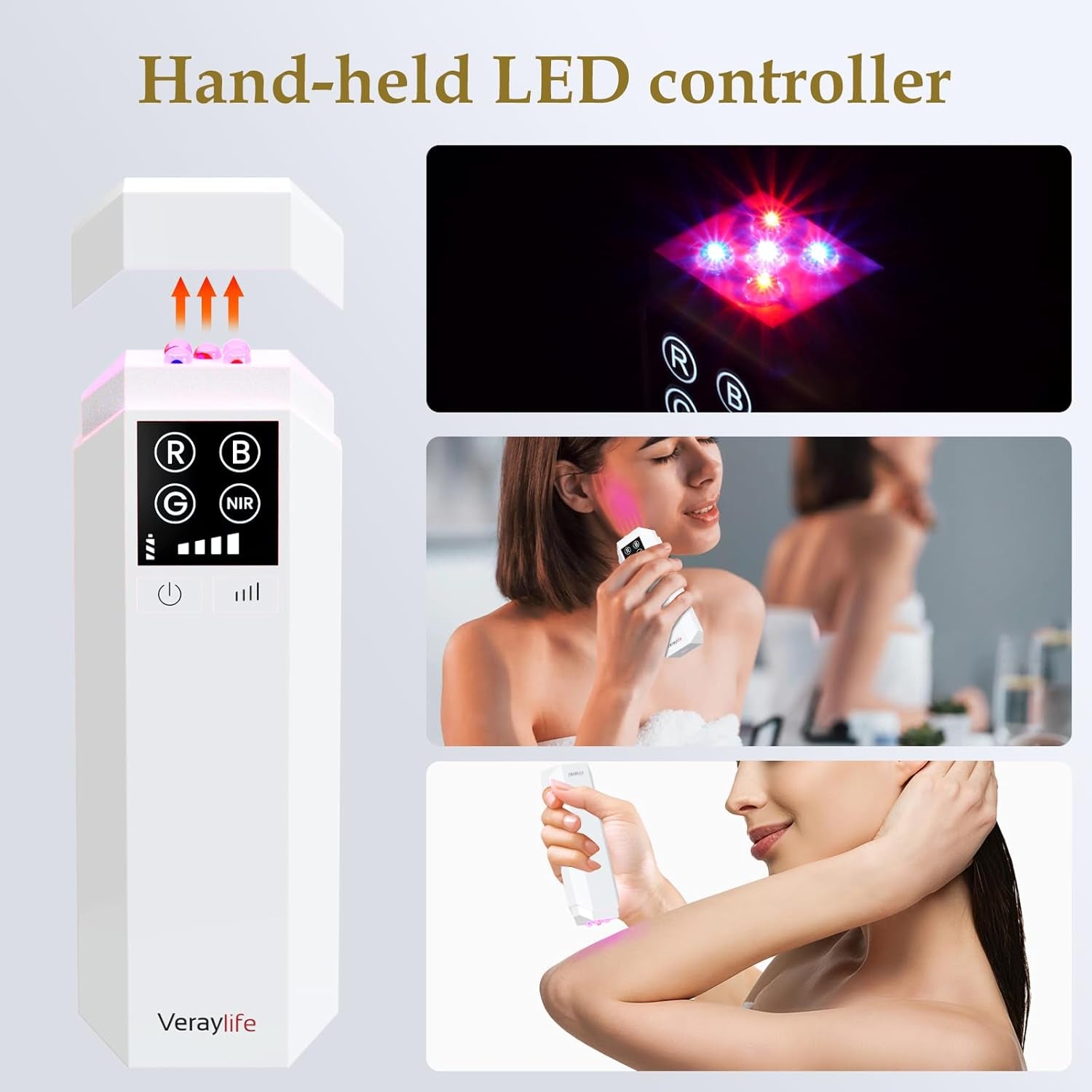 Red Light Therapy for Face, LED Face Mask Light Therapy, Portable Home Device with 7 Colors & 8 Modes, 850Nm near Infrared & Localized Blue Light Reduce Acne, 432 Beads Pro Leds